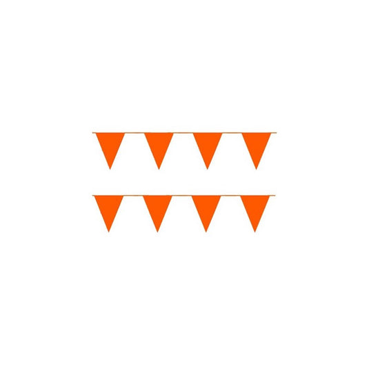 Globos vlaggenlijn oranje 10meter pak a 12st