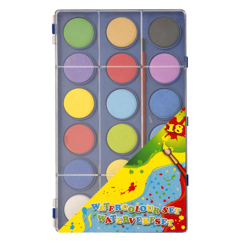 Afbeelding laden in galerijviewer, Waterverfset, 18 kleuren
