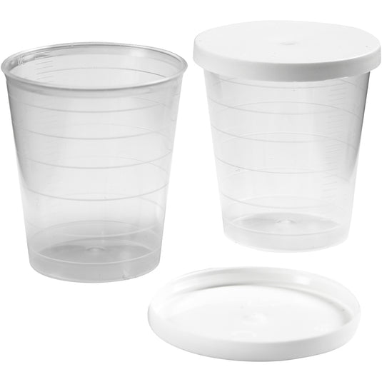 Creotime bekertje met deksel, 30 ml, 75 stuks