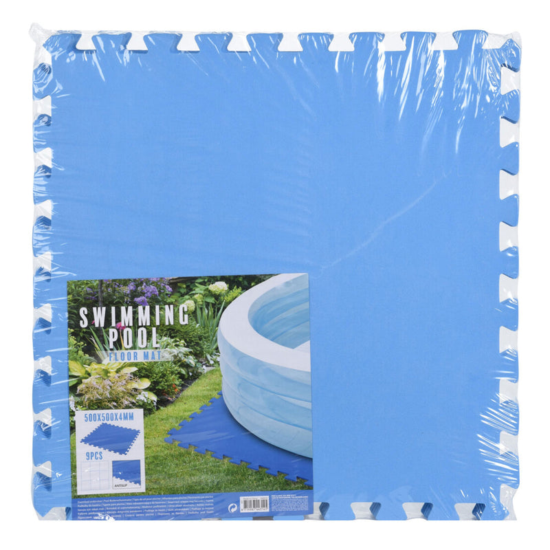 Afbeelding laden in galerijviewer, Zwembadtegels foam blauw 50x50cm 9 stuks
