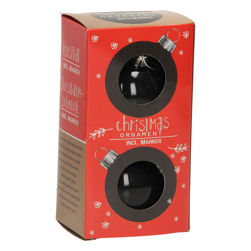 Afbeelding laden in galerijviewer, Kerstballen Krijtbord met Krijtstift, 2st.
