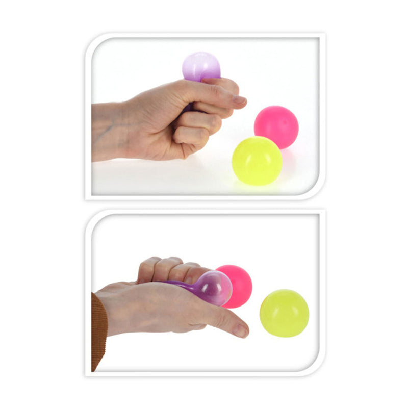 Afbeelding laden in galerijviewer, Knijpbal sticky kleur, set van 3
