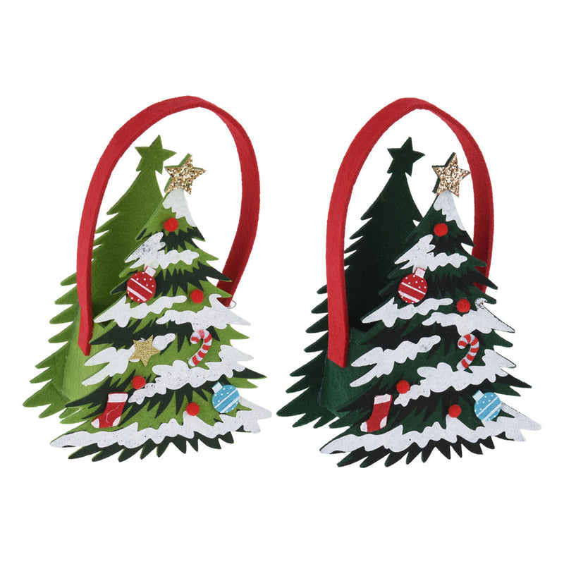Afbeelding laden in galerijviewer, Vilten tasje kerstboom
