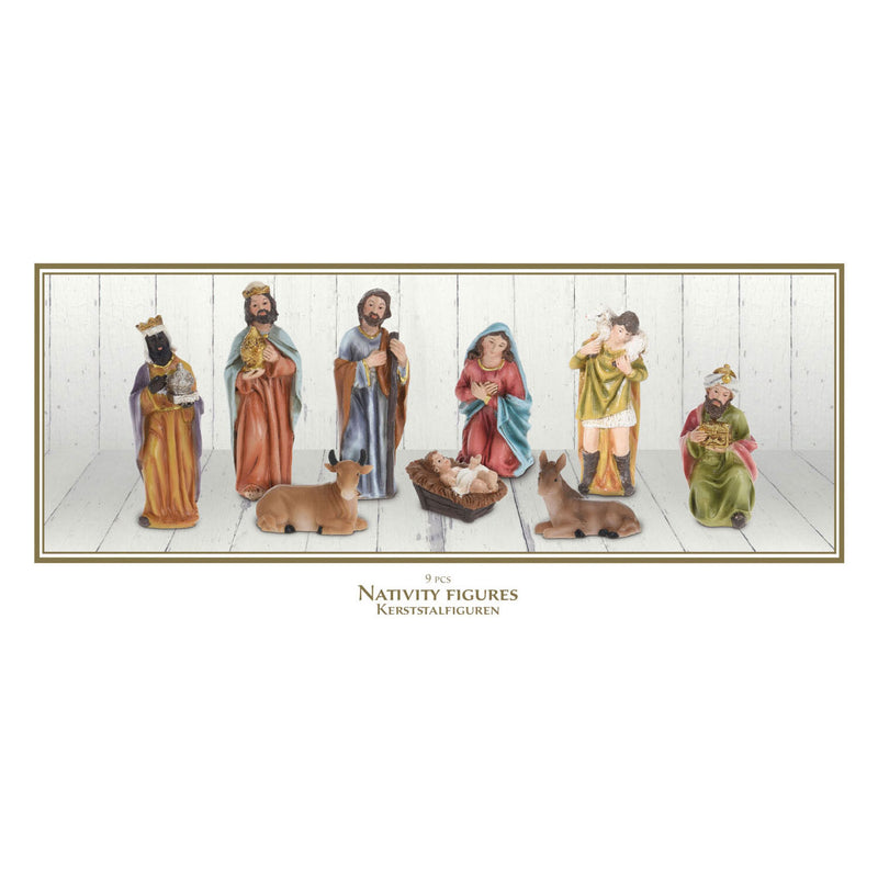 Afbeelding laden in galerijviewer, Kerststalfiguren, 9dlg.
