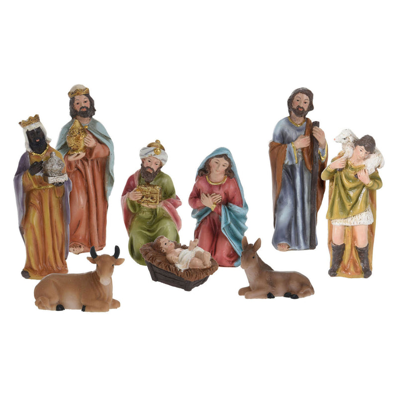 Afbeelding laden in galerijviewer, Kerststalfiguren, 9dlg.

