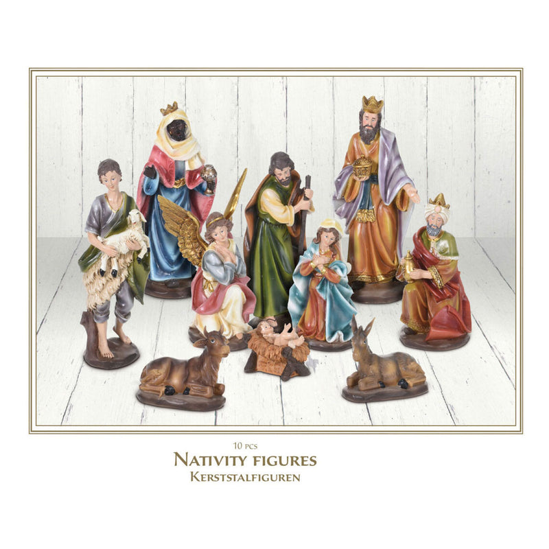 Afbeelding laden in galerijviewer, Kerstfiguren, 10dlg.
