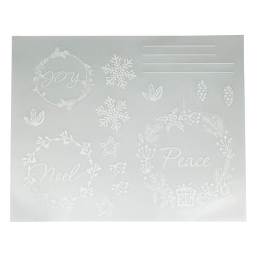 Raamsticker kerst thema