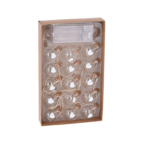 Koopman draadslinger met 15 kerstballetjes led warm white