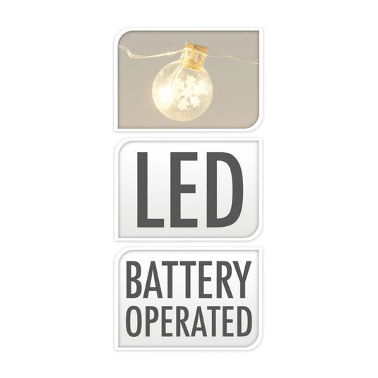 Koopman draadslinger met 15 kerstballetjes led warm white
