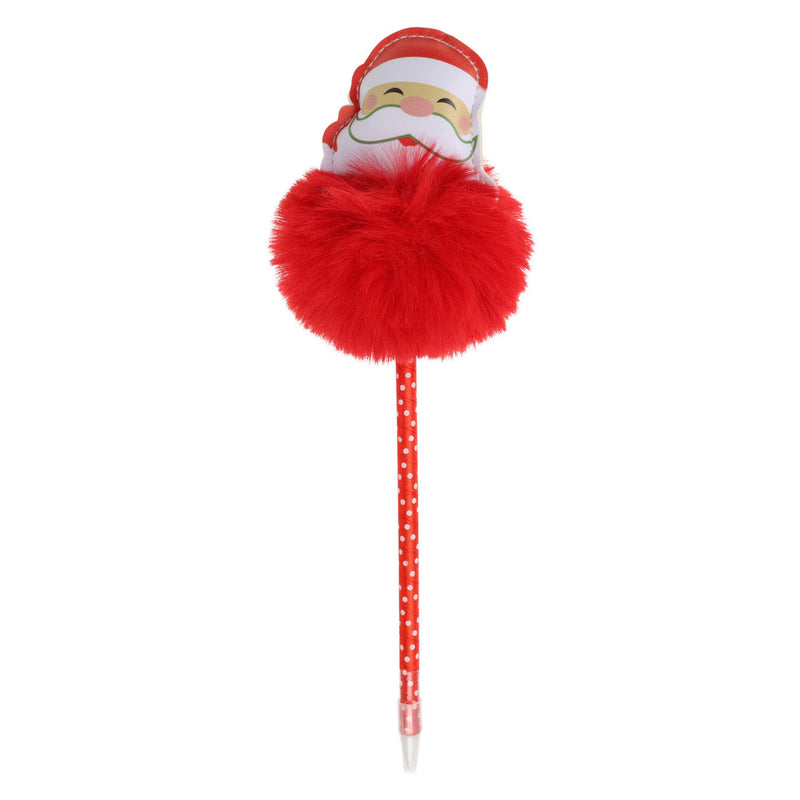 Afbeelding laden in galerijviewer, Balpen Kerst met Pompom, 25cm
