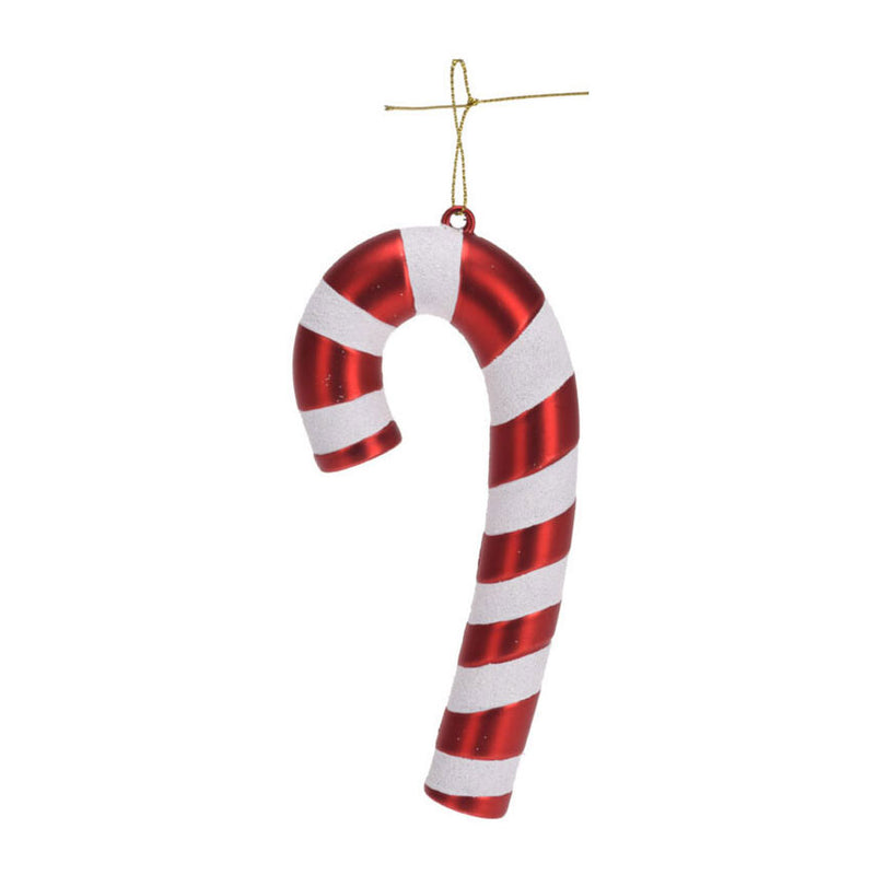 Afbeelding laden in galerijviewer, Kersthanger Zuurstok Rood 17cm, 4st.
