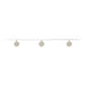 Lichtsnoer met Metalen Ballen,100cm - Wit
