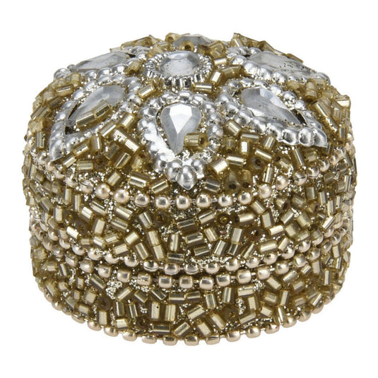 Opbergdoosje 4x3cm goud, set van 36