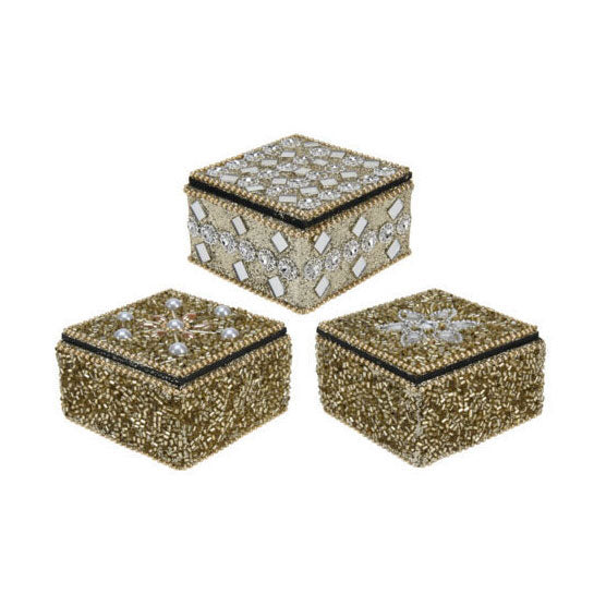 Afbeelding laden in galerijviewer, Doosje 7x4cm goud, set van 12
