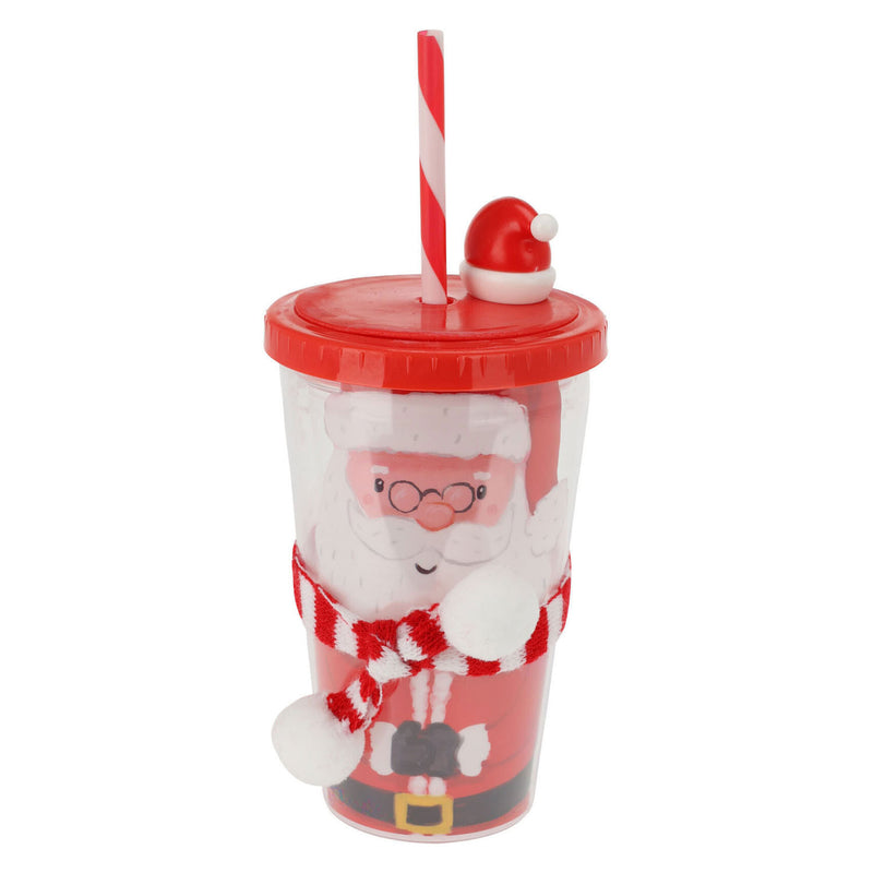 Afbeelding laden in galerijviewer, Drinkbekers Kerst met Rietje, Set van 12 stuks
