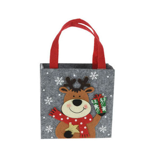 Afbeelding laden in galerijviewer, Vilten Kerst Cadeautas, 18cm
