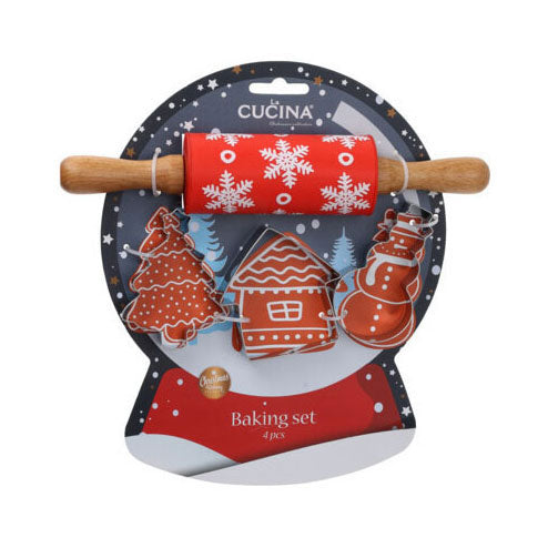 Afbeelding laden in galerijviewer, Bakset Kerst Design, 4dlg.
