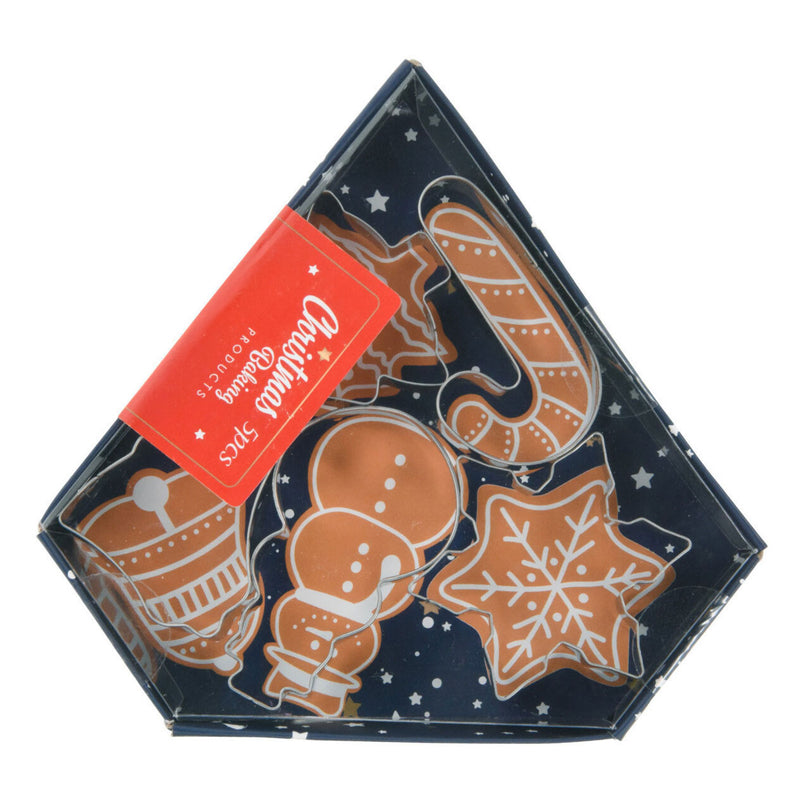 Afbeelding laden in galerijviewer, Uitsteekvormset Kerst RVS, 5dlg.
