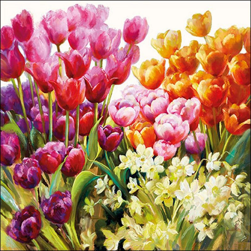 Afbeelding laden in galerijviewer, Ambiente servet 25cm tulips 20 stuks
