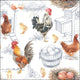 Ambiente servetten chicken farm 33cm 20 stuks