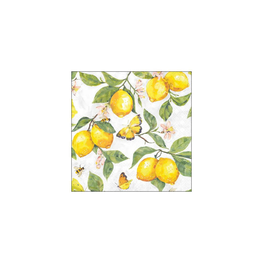 Ambiente servetten 25cm fresh lemons wit fsc mix
