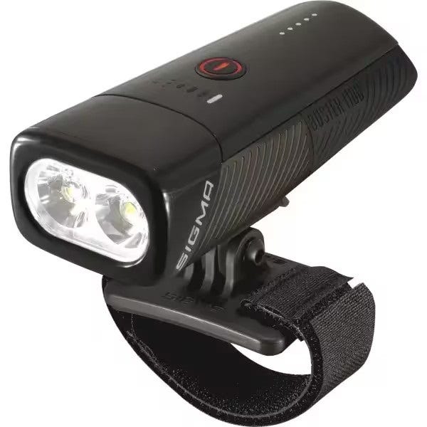 Afbeelding laden in galerijviewer, Sigma koplamp Buster 1100 LED helmhouder -Li-ion accu USB
