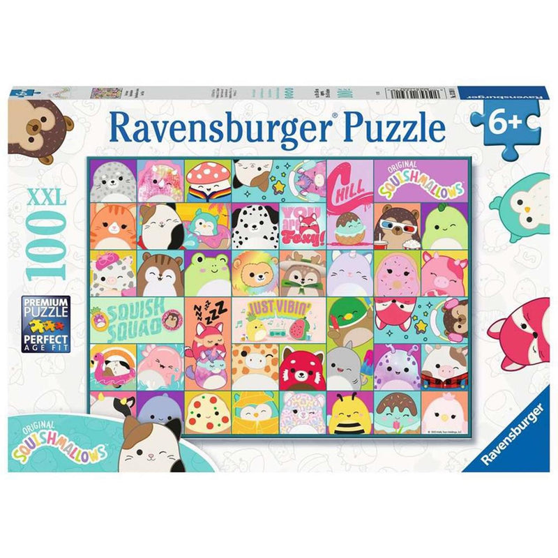 Afbeelding laden in galerijviewer, Ravensburger puzzel squismallows 100 xxl stukjes
