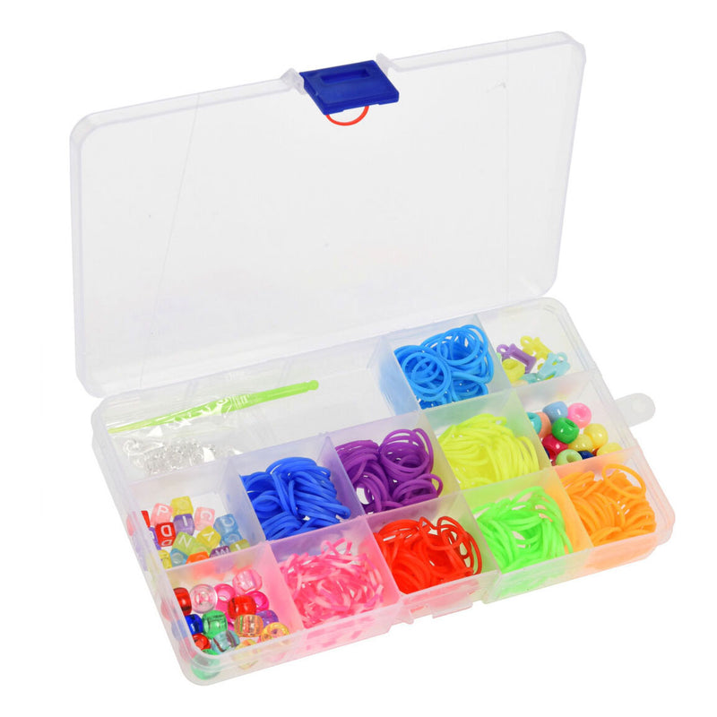 Afbeelding laden in galerijviewer, Loom bandjes in opbergdoos, 441dlg.
