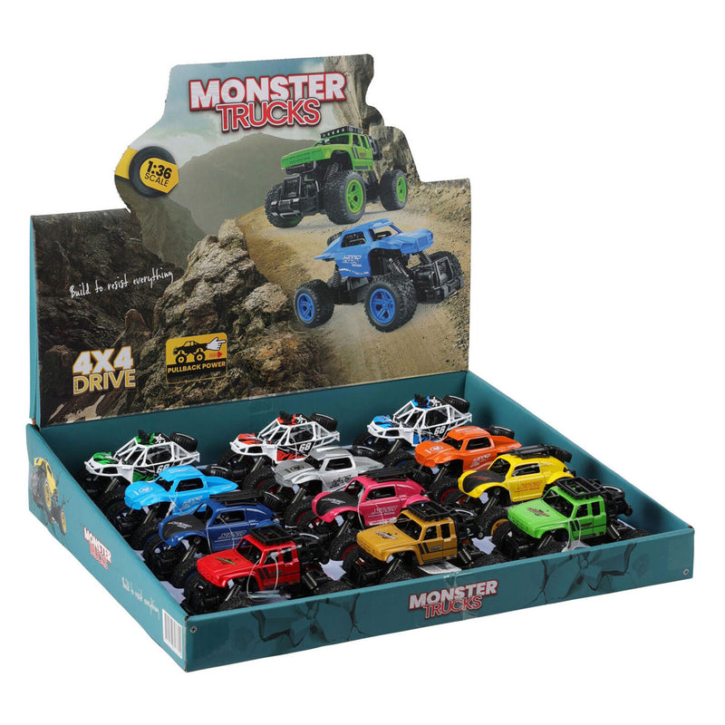 Afbeelding laden in galerijviewer, Koopman die-cast pull back monstertruck
