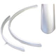 Stel spatborden 28 staal hybride 45mm zilver