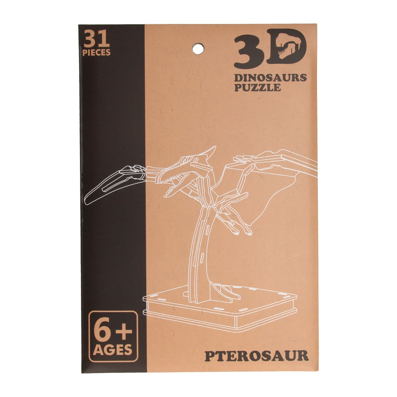 Afbeelding laden in galerijviewer, Koopman houten 3d puzzel dinosaurus

