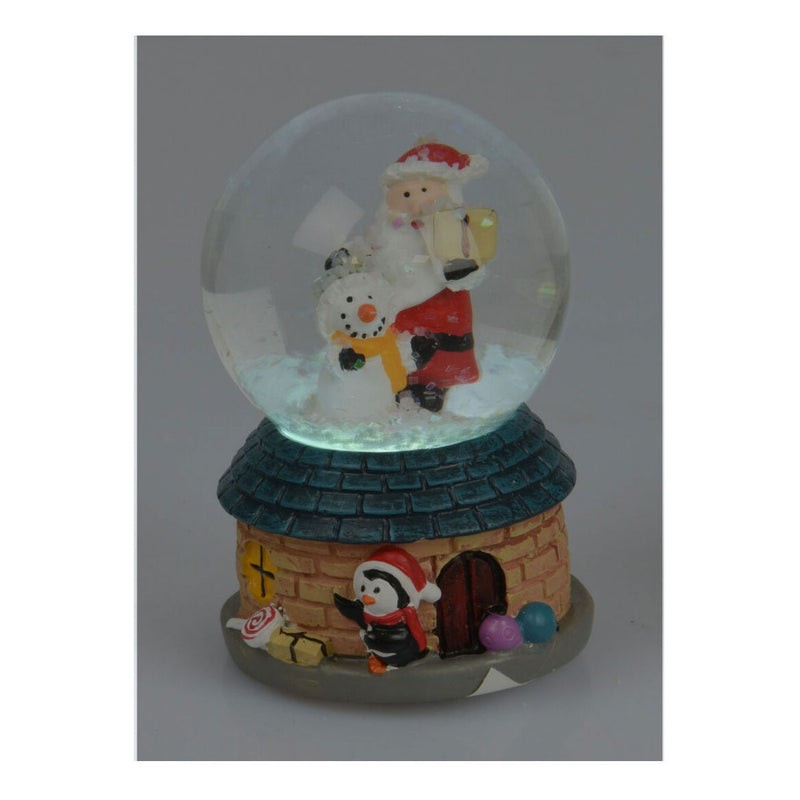 Afbeelding laden in galerijviewer, Knus Waterbal met Kerstman met Led, 4, 5cm
