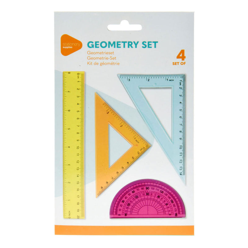 Afbeelding laden in galerijviewer, Geometrie set gekleurd, 4dlg.
