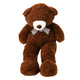 Xxl knuffelbeer pluche donkerbruin, 120cm