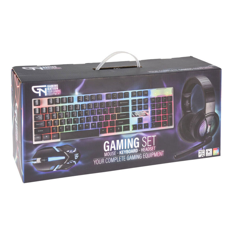 Afbeelding laden in galerijviewer, Gaming set muis toetsenbord koptelefoon 3in1
