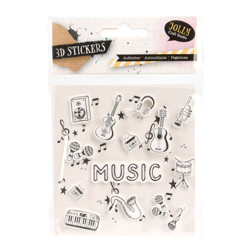 Afbeelding laden in galerijviewer, Stickers 3d muziek design
