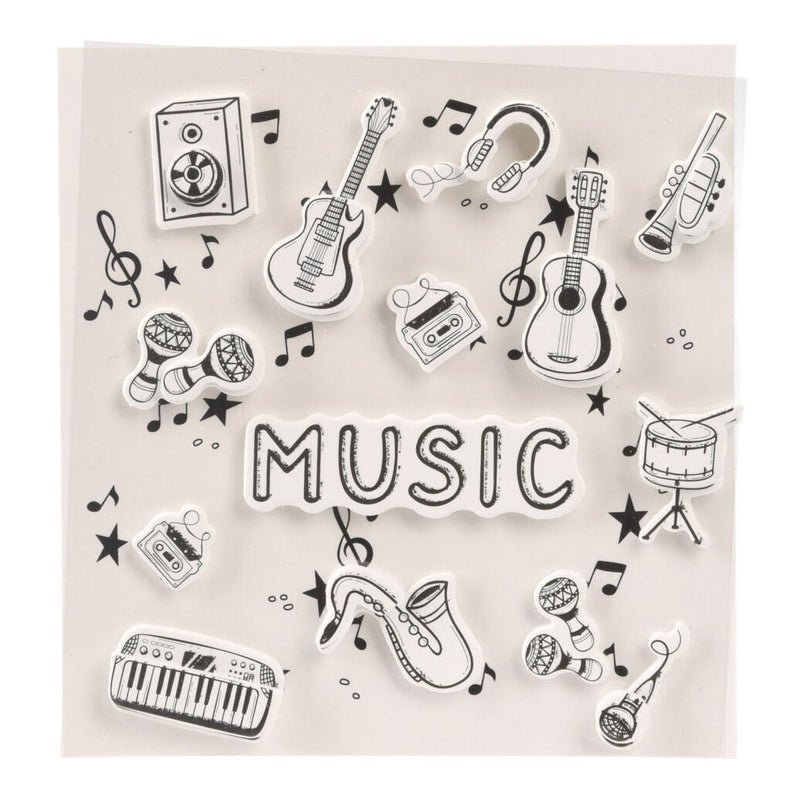 Afbeelding laden in galerijviewer, Stickers 3d muziek design
