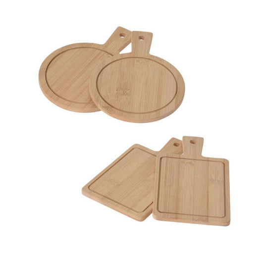 Serveerplank bamboe, set van 2