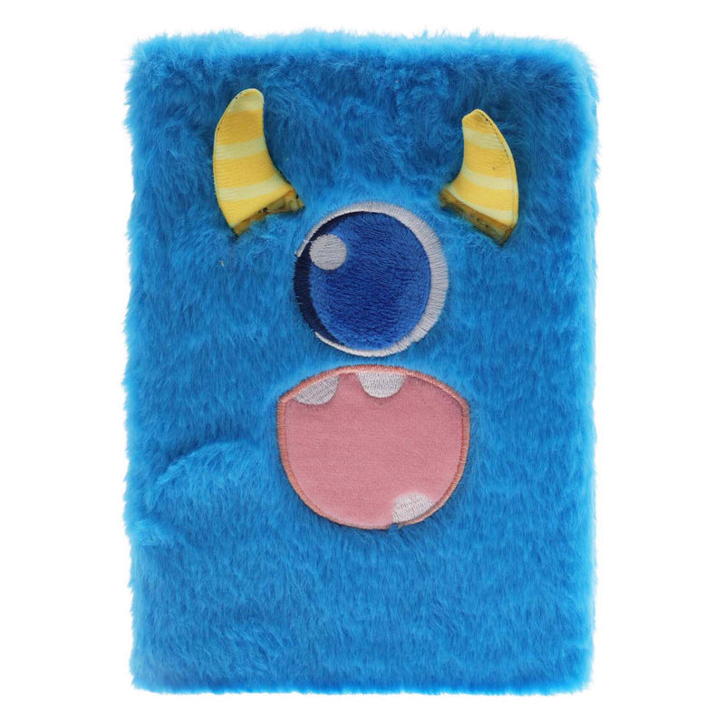 Afbeelding laden in galerijviewer, Koopman pluche notitieboek monster multicolor voor kinderen en creatief schrijven.
