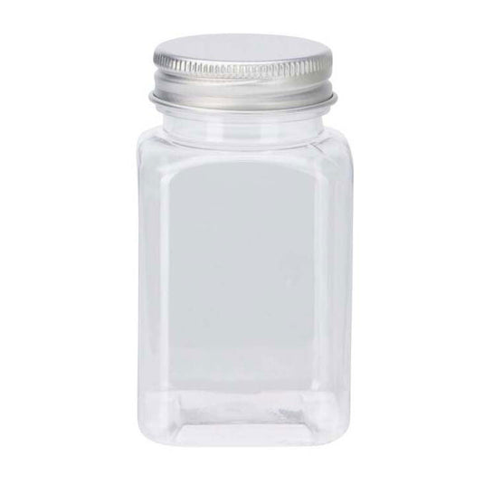 Plastic opbergpotjes met deksel, 4st.