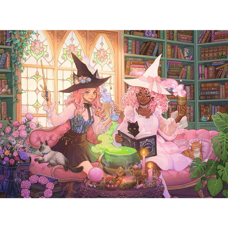 Afbeelding laden in galerijviewer, Ravensburger puzzel enchanting library 200 xxl stukjes
