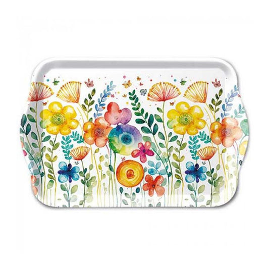 Ambiente tray vibrant spring white