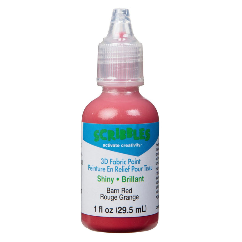 Afbeelding laden in galerijviewer, Scribbles • 3d textielverf glanzend 29,5ml barn red
