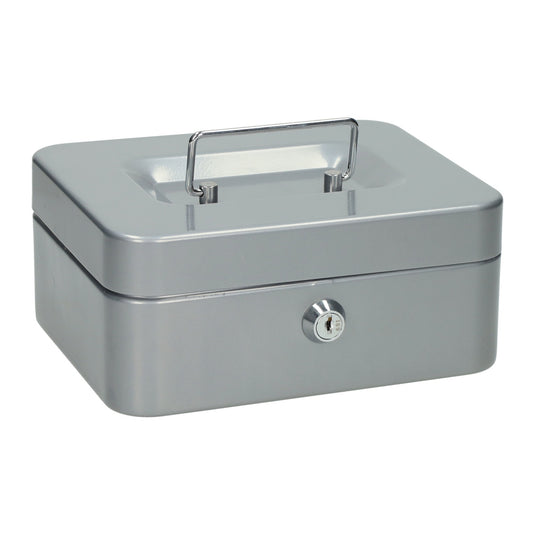 Geldkist van metaal met slot - 20x16x9cm