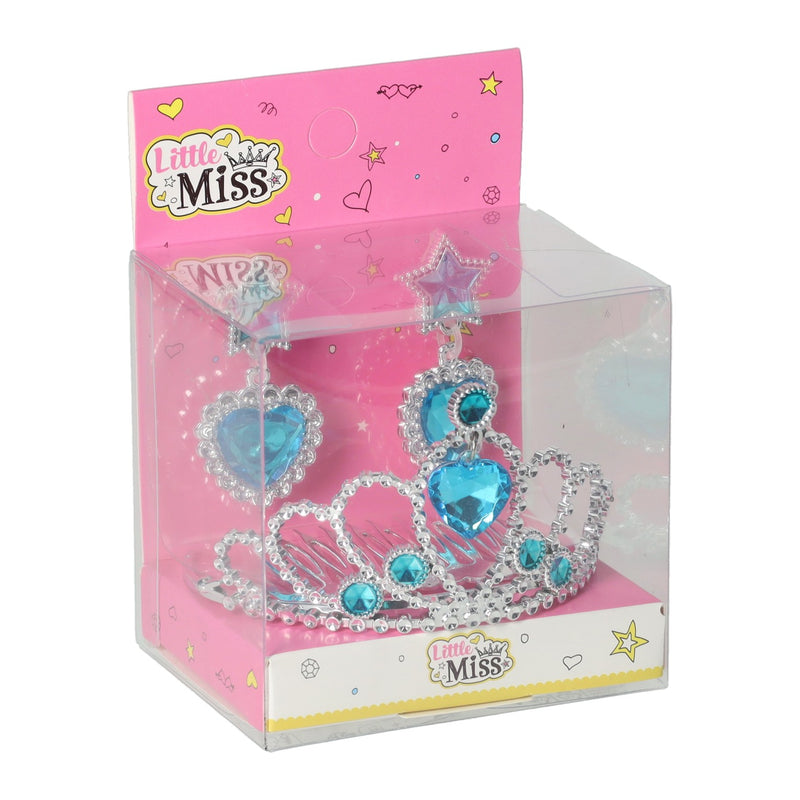 Afbeelding laden in galerijviewer, Prinsessen accessoireset tiara en oorbellen
