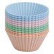 Set siliconen cupcakevormen 7x3,5cm - 12st.