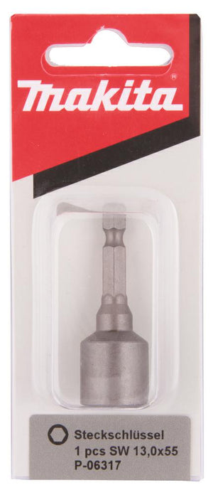 Makita magnetische dop 1 4 hex 13x55mm