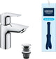 Grohe start edge wastafelkraan - s-size - push-open waste - chroom