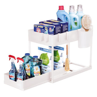 Afbeelding laden in galerijviewer, Nexxt multifunctioneel opbergrek wit | 2 stuks
