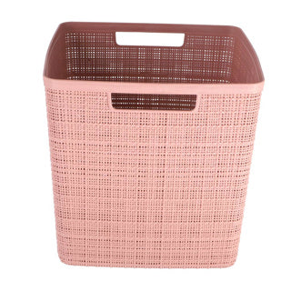 Afbeelding laden in galerijviewer, Curver jute opbergmand cube 17l rose dawn | 2 stuks
